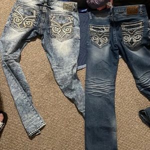 Two affliction jeans
